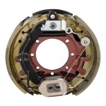 Lippert Left-Hand Self-Adjusting Electric Brake for 10,000-lb Axles Lippert electric brake assembly for left side trailers, compatible with 10,000-lb axles and 16-17.5 inch wheels