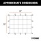 CURT Roof Rack Cargo Carrier Net 44x38 Inches CURT cargo carrier net with hooks securing cargo on a roof rack, measuring 44 by 38 inches.