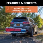 CURT Cargo Carrier Net for Secure Travel and Easy Handling CURT cargo carrier net securing items on a vehicle's cargo carrier