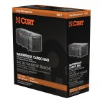 CURT Waterproof Cargo Bag for Carriers - 15 cu. ft. Black CURT waterproof cargo bag in black, fits large carriers, 15 cu. ft. storage, UV-resistant vinyl.