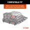 CURT Cargo Carrier Net - Secure Your Cargo with Reliable Netting CURT cargo carrier net securely fastened over roof rack with hooks