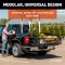 CURT Universal Truck Bed Extender with Pin-Latch System CURT truck bed extender adding extra length with no drilling, featuring fold-down tailgate for easy cargo access.