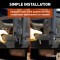 CURT Universal Truck Bed Extender with Pin-Latch System CURT truck bed extender adding extra length with no drilling, featuring fold-down tailgate for easy cargo access.