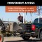 CURT Universal Truck Bed Extender with Pin-Latch System CURT truck bed extender adding extra length with no drilling, featuring fold-down tailgate for easy cargo access.