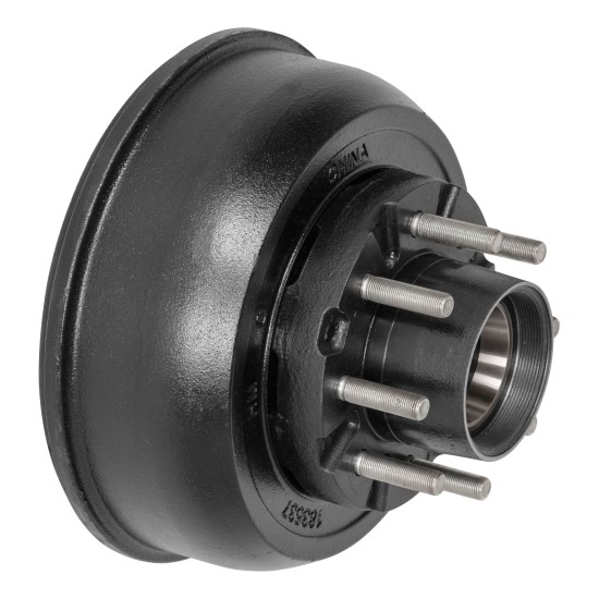 Lippert Genuine Trailer Hub and Drum - Durable Cast Iron Construction Lippert trailer hub and drum, cast iron construction, 8 on 6-1/2 inch bolt pattern