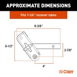 CURT ActiveLink Adjustable Drop Hitch for Outdoor Accessories CURT ActiveLink system with adjustable drop hitch for easy accessory swaps