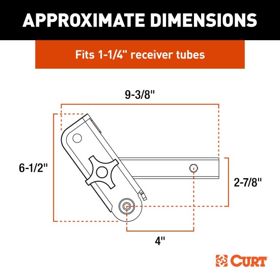 CURT ActiveLink Adjustable Drop Hitch for Outdoor Accessories CURT ActiveLink system with adjustable drop hitch for easy accessory swaps