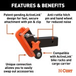 CURT ActiveLink System - Versatile Towing Technology CURT ActiveLink system for easy accessory swaps with anti-rattle features