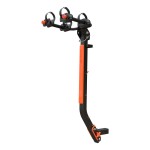 CURT ActiveLink SE bike rack holding two bikes on a vehicle hitch.