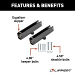 Lippert Replacement Trailer Axle AP Kits for Suspension Repair Lippert replacement trailer axle AP kit components including bolts and nuts
