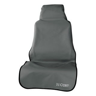 CURT Seat Defender Universal Car Seat Cover - Grey CURT Seat Defender car seat cover in grey, fits 58x23 inch bucket seats, universal design