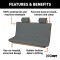 CURT Seat Defender Universal Waterproof Bench Seat Cover Grey CURT Seat Defender bench seat cover offering protection against dirt, spills, and pet dander, easy to install and remove.