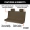 CURT Seat Defender Universal Bench Seat Cover in Brown Brown CURT Seat Defender bench seat cover providing waterproof and easy-to-install protection
