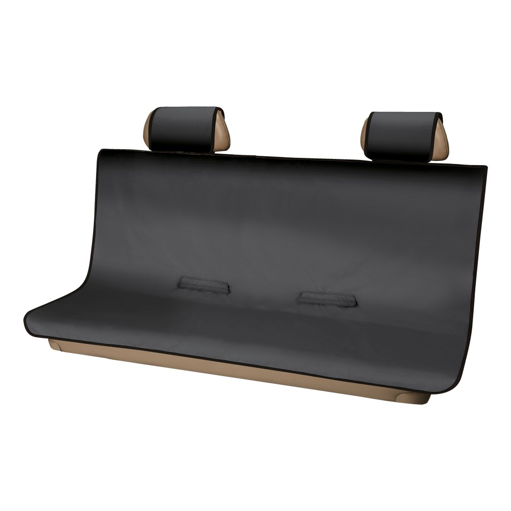 CURT Seat Defender - Universal Truck Seat Cover in Black CURT Seat Defender black seat cover on a truck bench seat, offering waterproof protection