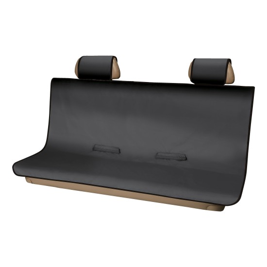 CURT Seat Defender - Universal Truck Seat Cover in Black CURT Seat Defender black seat cover on a truck bench seat, offering waterproof protection