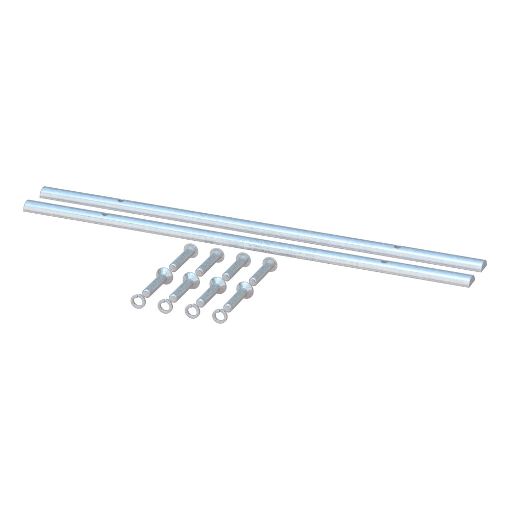 Replacement rails with mounting hardware for CURT S-series 5th wheel sliders