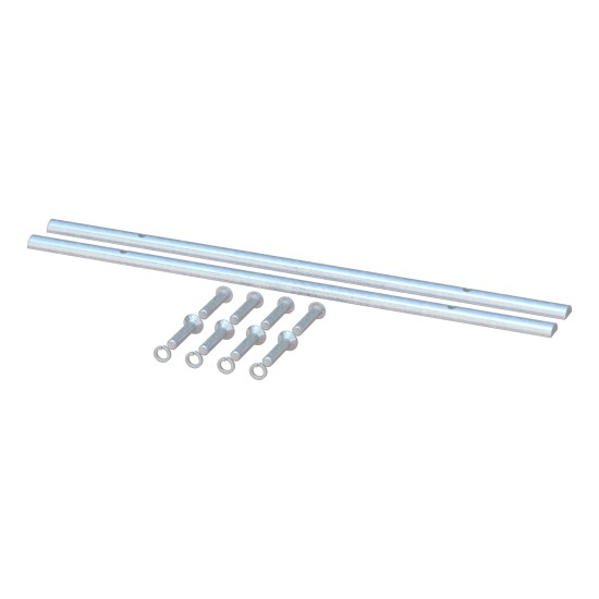 Replacement rails with mounting hardware for CURT S-series 5th wheel sliders