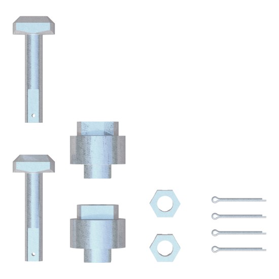 Two replacement 5th wheel puck system anchors for CURT hitch