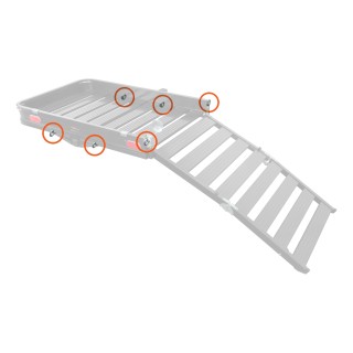 Replacement Hardware Kit for CURT Cargo Carrier #18112 Hardware kit for assembling CURT cargo carrier with ramp #18112 including bolts and nuts