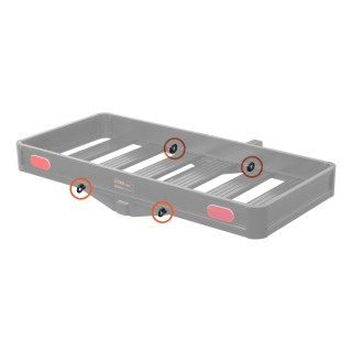 CURT Cargo Carrier #18113 Replacement Hardware Kit Replacement hardware kit for CURT cargo carrier, includes bolts, nuts, and U-clips.