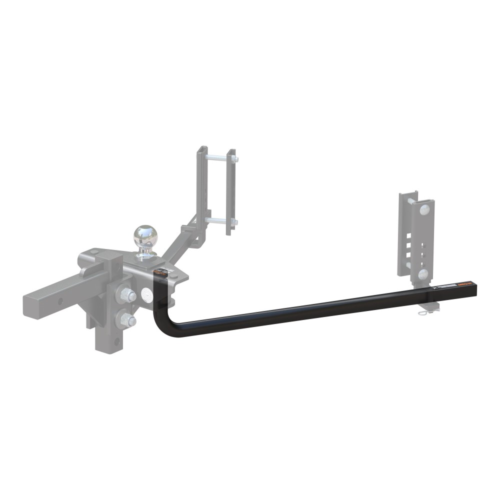 CURT round bar weight distribution hitch with spring bar, designed for smooth towing and long-lasting use
