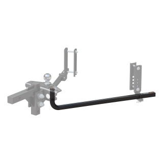 CURT round bar weight distribution hitch with spring bar, designed for smooth towing and long-lasting use