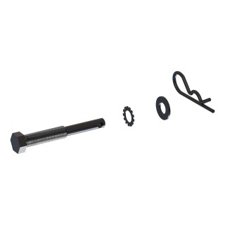 Anti-Rattle Hitch Pin for CURT Bike Racks - Quiet Towing Solution Anti-rattle hitch pin with hardware for CURT bike racks, reduces noise and vibrations.