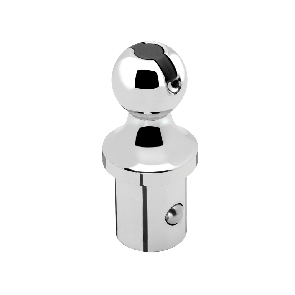 Quick-release 30,000 lb Ball Head for Ford & Nissan Rails Quick-release hitch ball head with 30,000 lbs capacity for Ford and Nissan rails