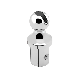 Quick-release 30,000 lb Ball Head for Ford & Nissan Rails Quick-release hitch ball head with 30,000 lbs capacity for Ford and Nissan rails