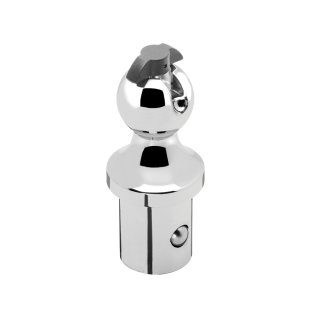 Quick-release 30,000 lb Ball Head for Ford & Nissan Rails Quick-release hitch ball head with 30,000 lbs capacity for Ford and Nissan rails