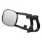 CURT Extended View Tow Mirror for Enhanced Towing Visibility CURT extended view tow mirror attached to a vehicle mirror, enhancing rear visibility while towing.