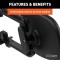CURT Extended View Tow Mirror for Enhanced Towing Visibility CURT extended view tow mirror attached to a vehicle mirror, enhancing rear visibility while towing.
