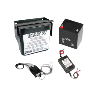 Complete Trailer Breakaway System with Charger for 1-4 Axles Complete trailer breakaway system with electric brakes for 1-4 axle trailers