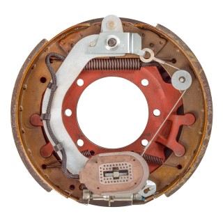 Lippert Replacement Electric Brake Assembly for RVs - Left Hand Lippert replacement electric brake assembly for RVs with manual adjustment and easy installation