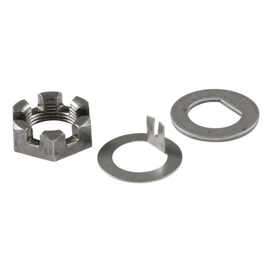 Lippert Spindle Nut Retainer Kit - Complete Axle Solution Lippert Spindle Nut Retainer Kit featuring 6-slot castle spindle nut and washers