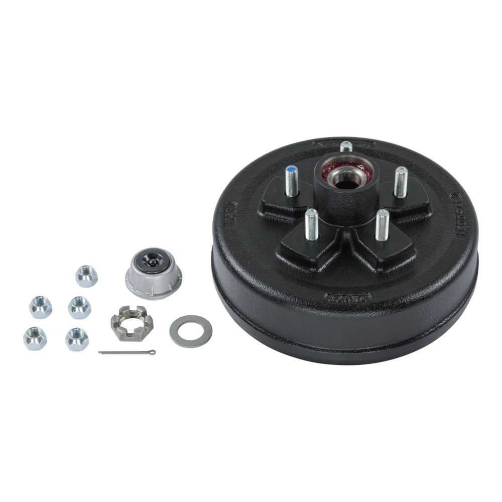 Lippert hub assembly with pre-greased hubs, lug nuts, compatible with 3500 lbs axles.