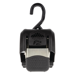 Fulton F2 Transom Tie Downs with Retractable Strap Fulton F2 Transom tie downs for secure boat travel with retractable strap and J-hooks