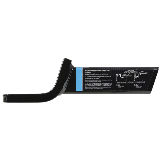 REESE Ball Mount for 2 Inch Hitch Receiver with 6,000 lbs Capacity REESE ball mount fitting a 2 inch hitch receiver with 6,000 lbs capacity, angle cut design, metal shield finish