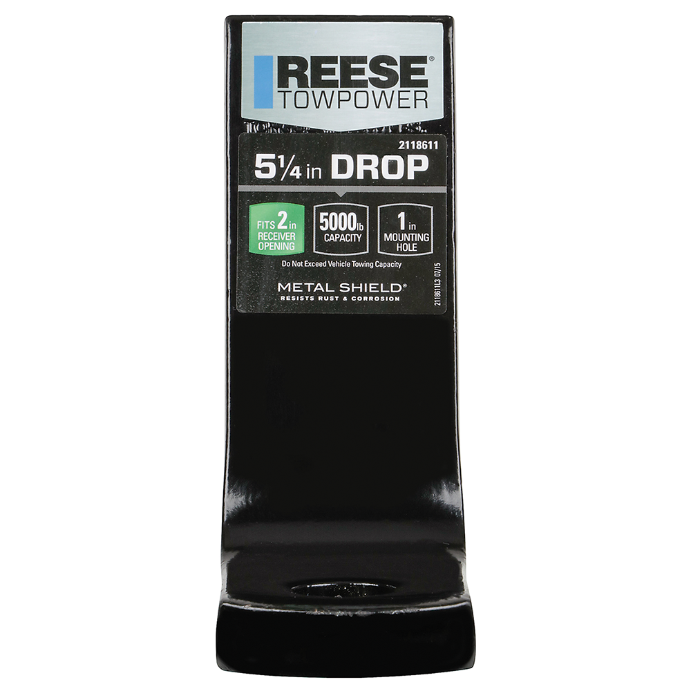 REESE Ball Mount for 2 Inch Hitch with 6,000 lbs Capacity REESE ball mount with 6,000 lbs capacity and 2 inch hitch fit