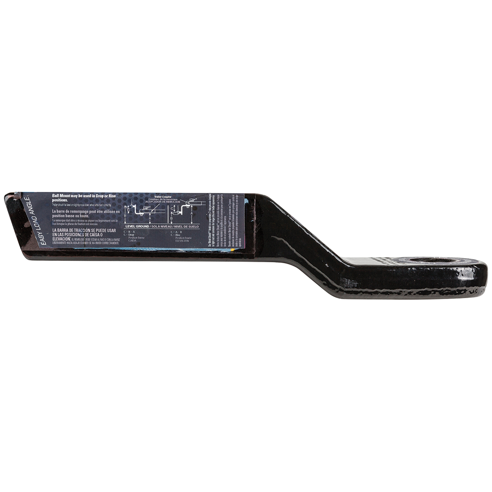 REESE Towpower forged ball mount with black powder coat finish for 2 inch hitch receiver