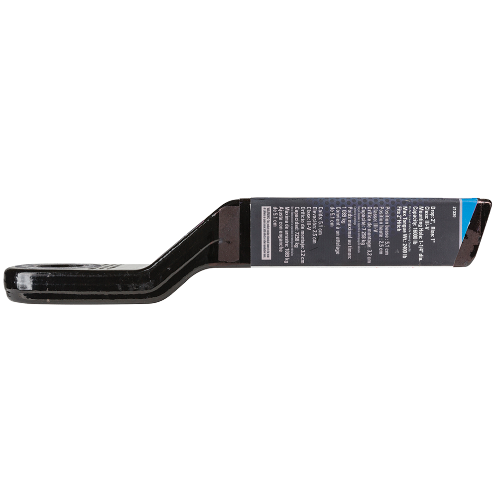 REESE Towpower forged ball mount with black powder coat finish for 2 inch hitch receiver