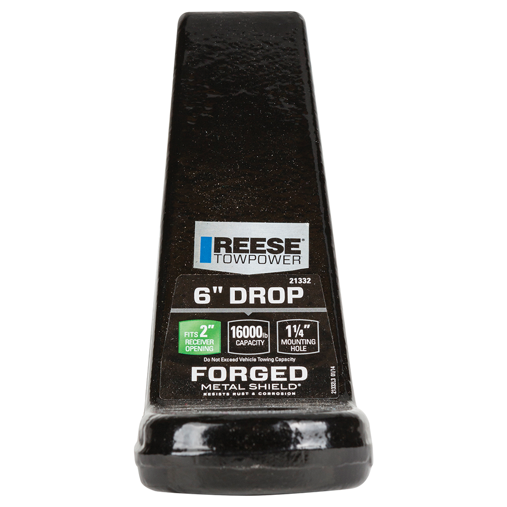 REESE Steel Ball Mount for 2-Inch Hitch - 16,000 lbs Capacity REESE steel ball mount for towing on a 2-inch hitch receiver with high strength and safety features