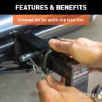 CURT 1/2" solid steel hitch pin with zinc finish for towing CURT 1/2 inch hitch pin with zinc finish, designed for towing, fits 1-1/4 inch receivers