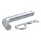 CURT 5/8 Inch Hitch Pin with Zinc Finish and Retainer Clip CURT 5/8 inch hitch pin with zinc finish, featuring a bent handle and retainer clip, ideal for 2 inch receiver tubes.
