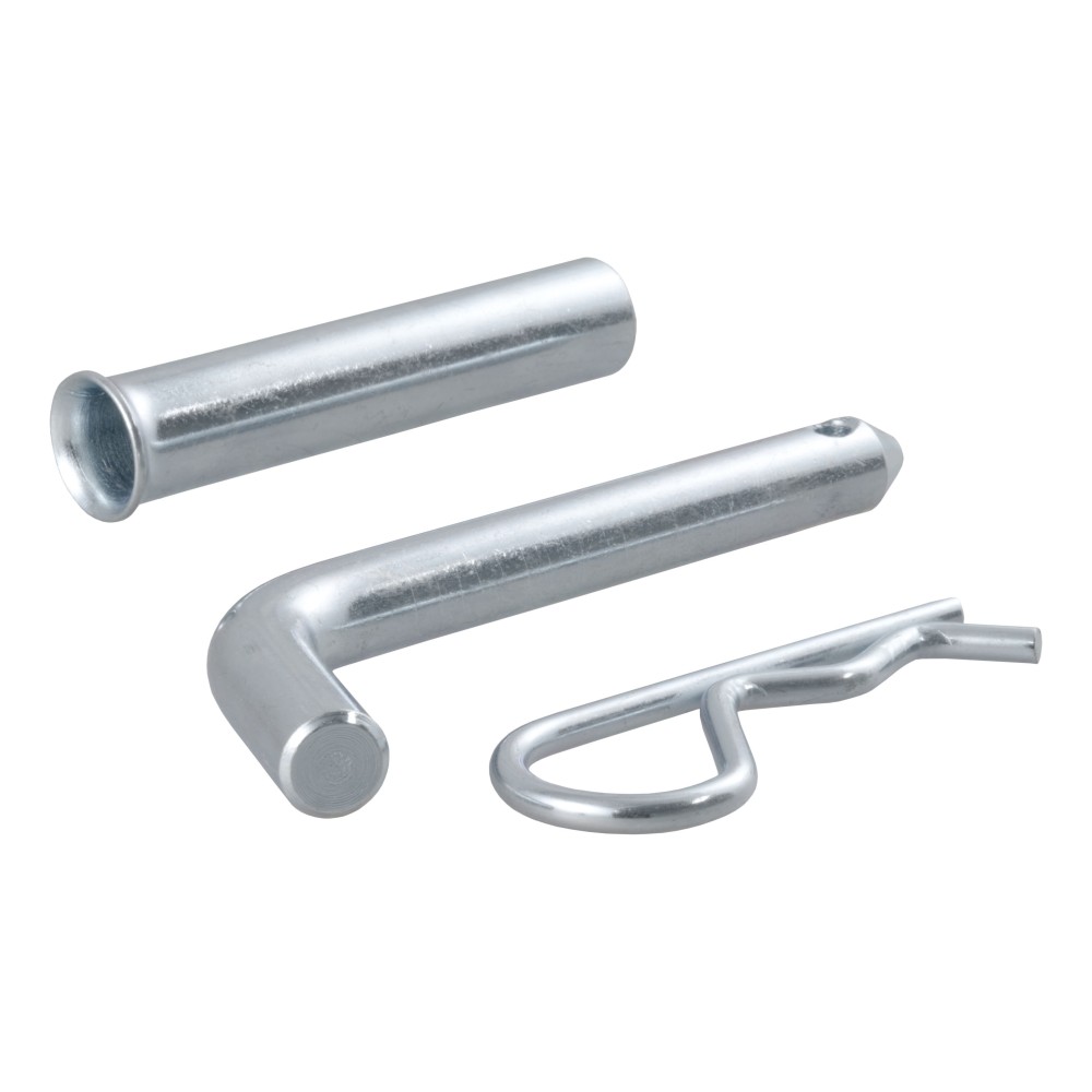 CURT 1/2 inch hitch pin with zinc finish, fits 1-1/4" or 2" shanks, secure towing