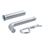 CURT 1/2 inch hitch pin with zinc finish, fits 1-1/4" or 2" shanks, secure towing