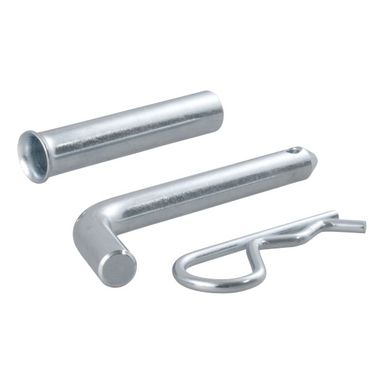 CURT 1/2 inch hitch pin with zinc finish, fits 1-1/4" or 2" shanks, secure towing