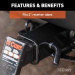 CURT 5/8 Inch Hitch Pin with Zinc Finish and Clip CURT 5/8 inch hitch pin with zinc finish, clip, and vinyl-coated handle