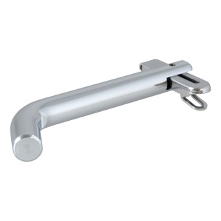 CURT 1/2 Inch Hitch Pin with Swivel Retainer for Safe Towing CURT 1/2 inch hitch pin made of solid steel with a zinc finish and swivel-type retainer.