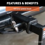CURT 1/2 inch hitch pin made of solid steel with a zinc finish and swivel-type retainer.